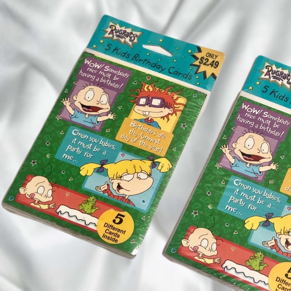 Vintage 2000 Nickelodeon Rugrats Sealed Birthday Cards

5 in each pack (2)
